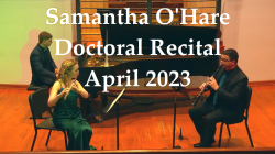 Samantha O'Hare Doctoral Recital April 2023